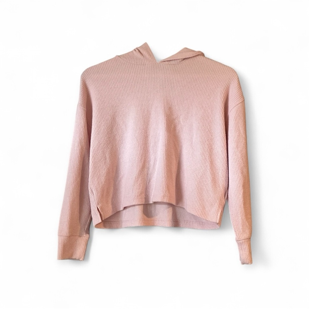 Old Navy Cropped Light Pink lightweight Knit Sweater/Top Pink Sweaters Size LG